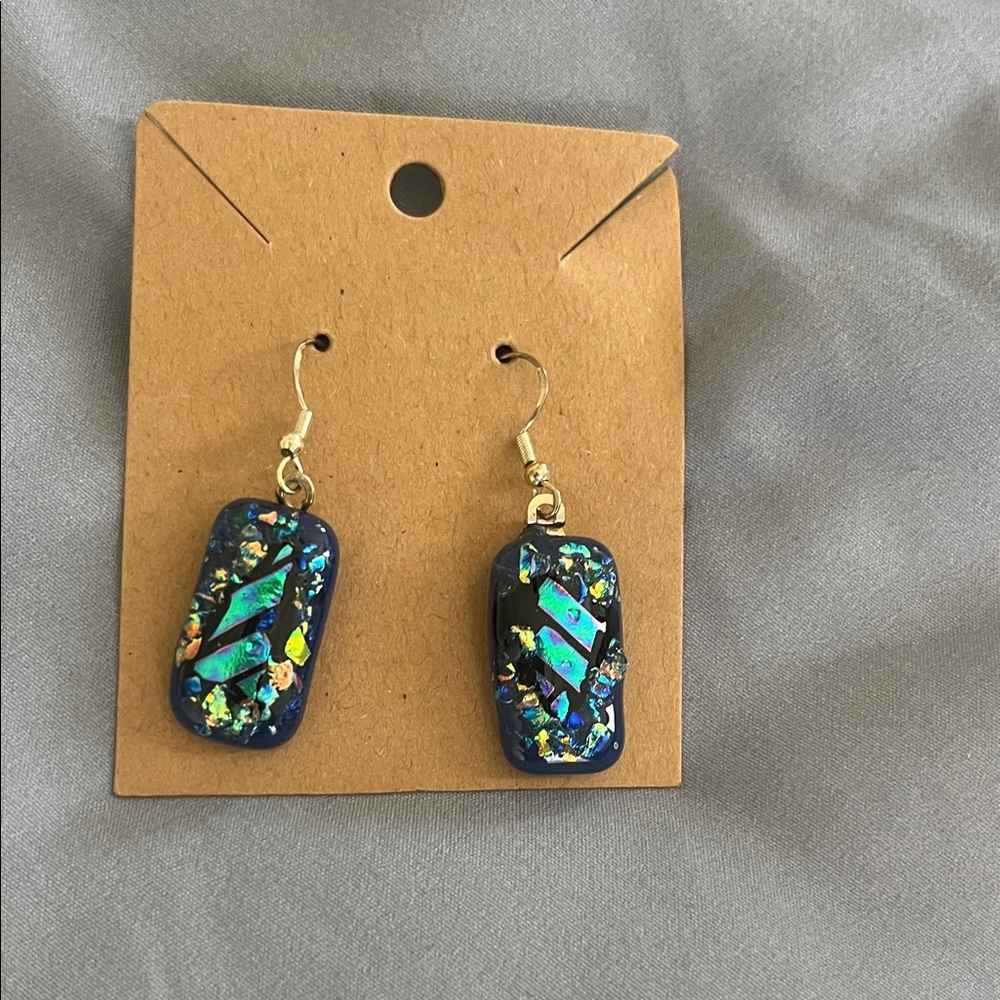 Elegant Blue Dangle Earrings